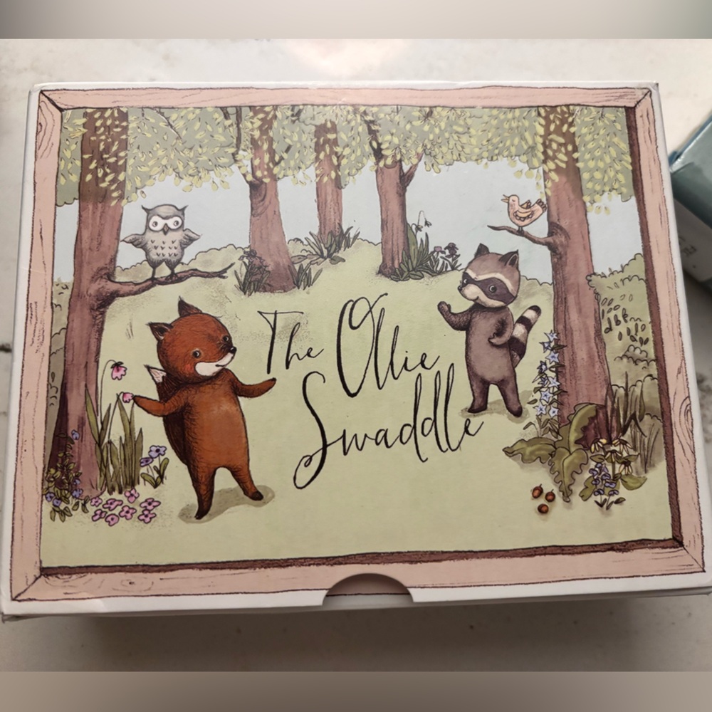The Ollie Swaddle Box with Forest Animals